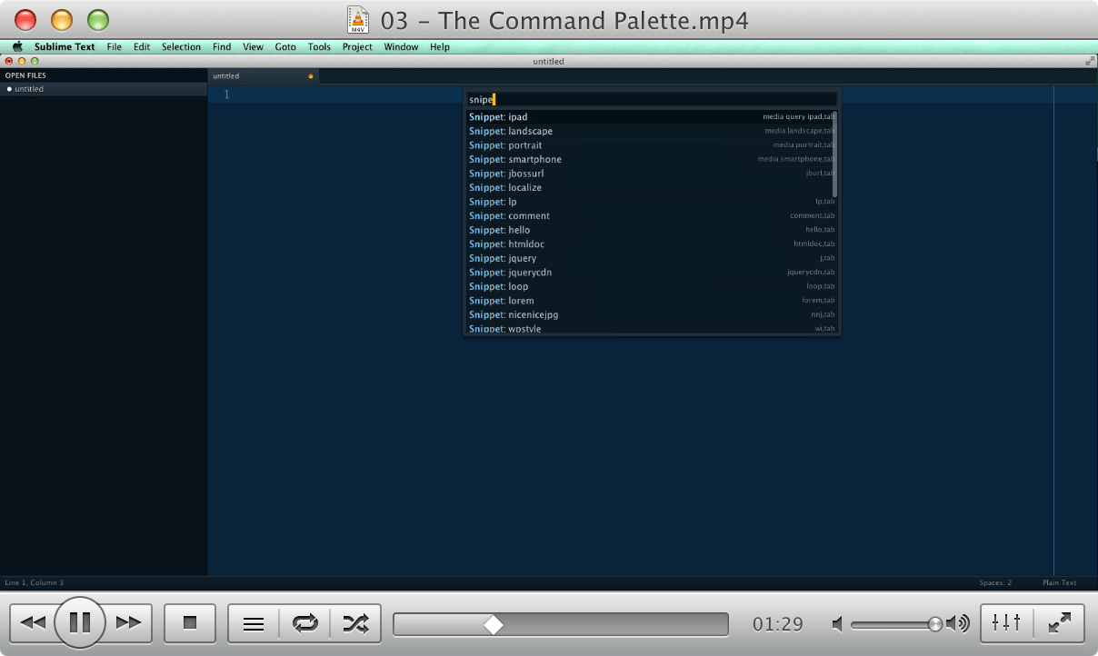 03 - The Command Palette