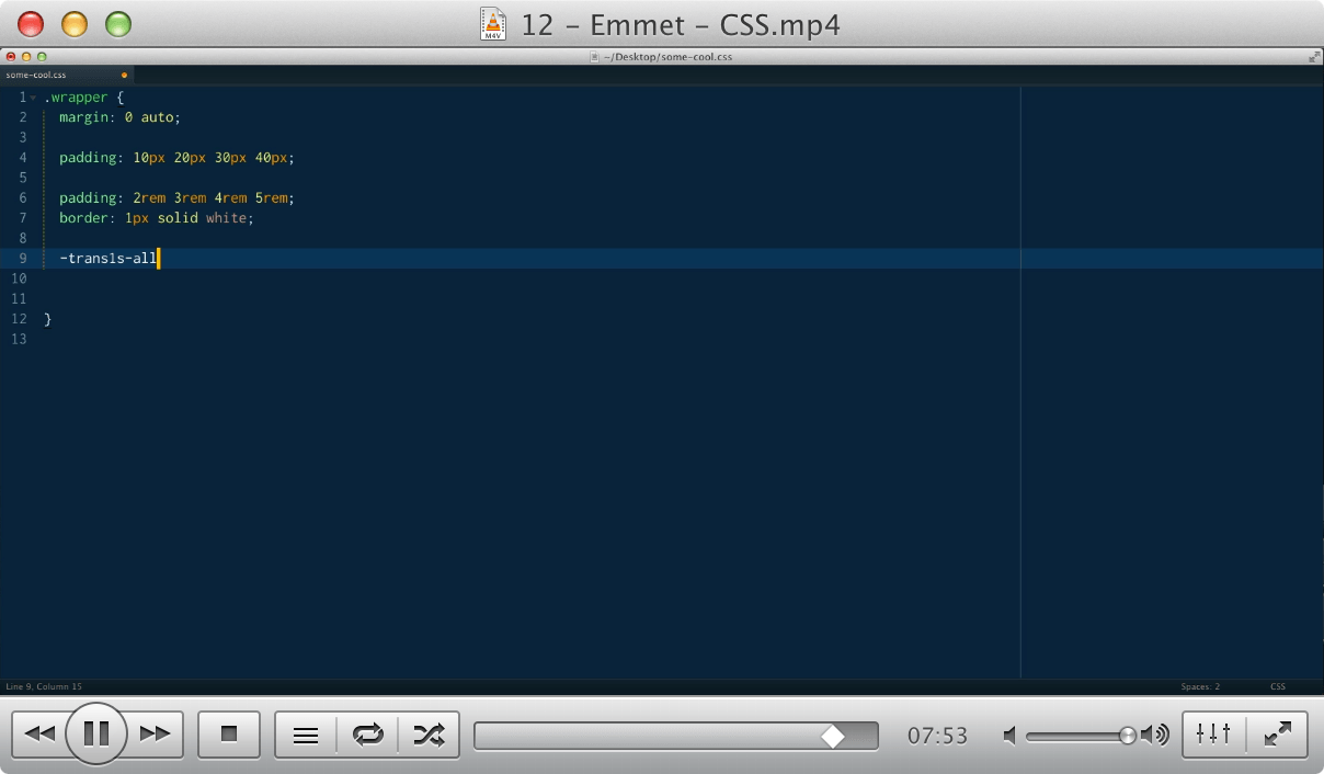 12 - Emmet - CSS