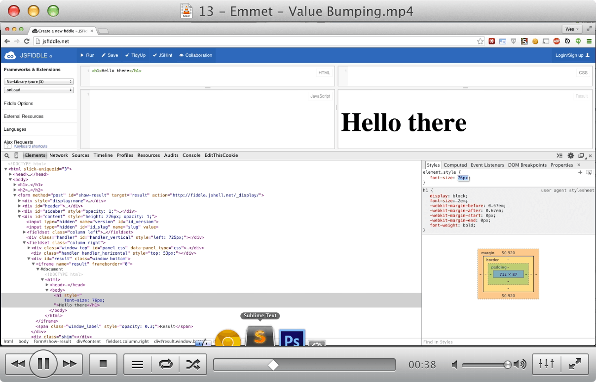 13 - Emmet - Value Bumping