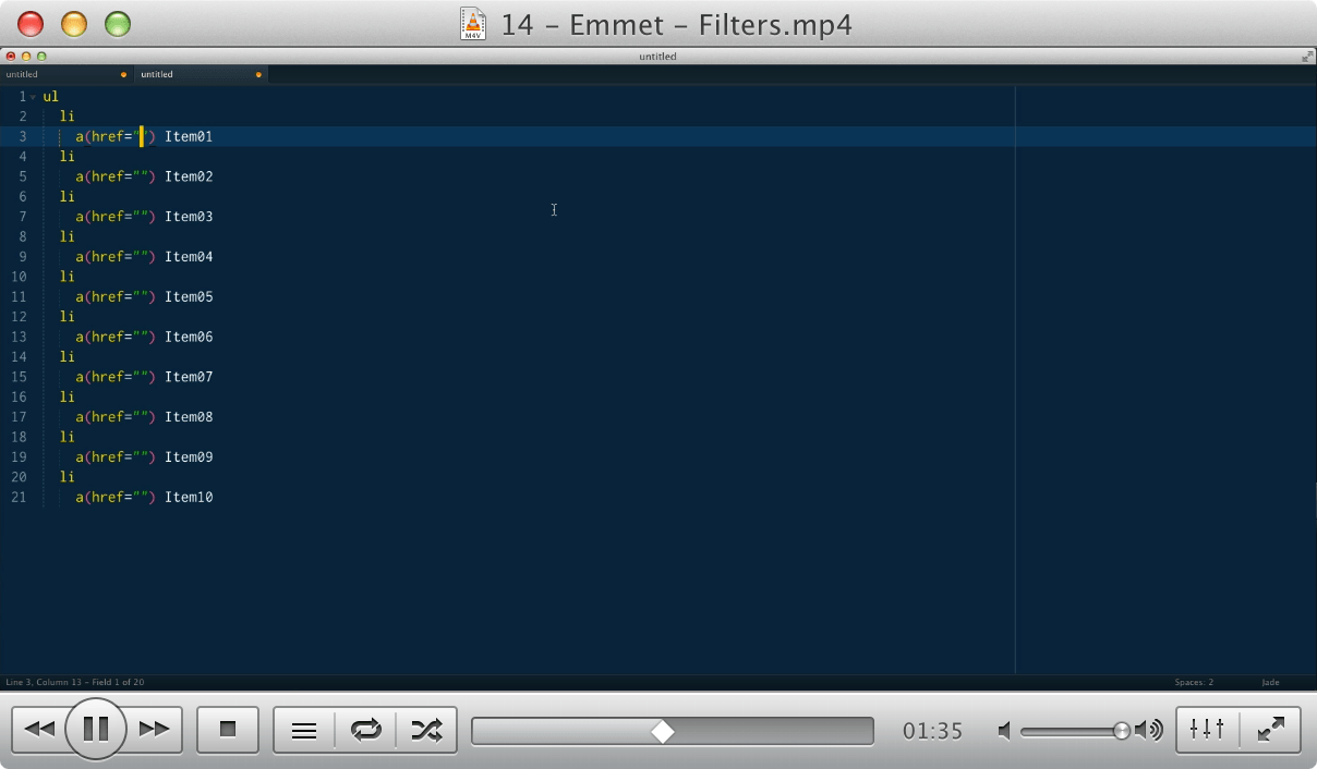 14 - Emmet - Filters