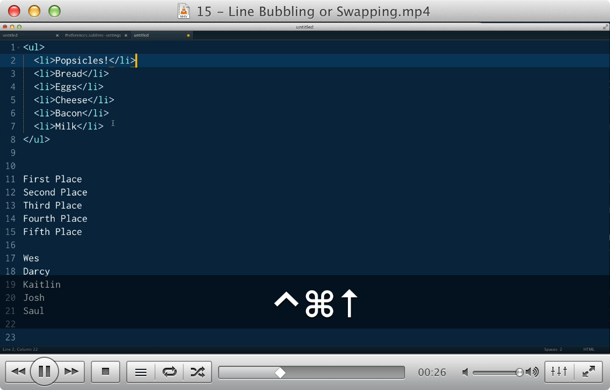 15 - Line Bubbling or Swapping